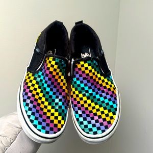 Vans Checkered Rainbox Slip On Sneakers Kids